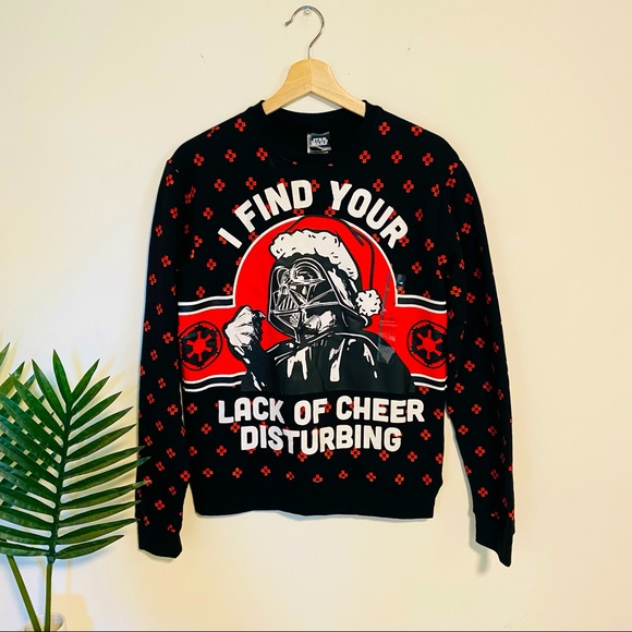 Disney Sweaters - Star Wars Christmas Sweater - Black + Red